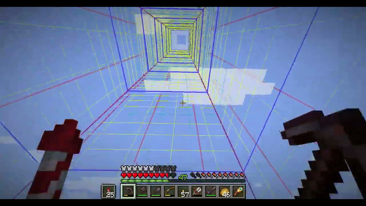 Minecraft копаю чанк ч7