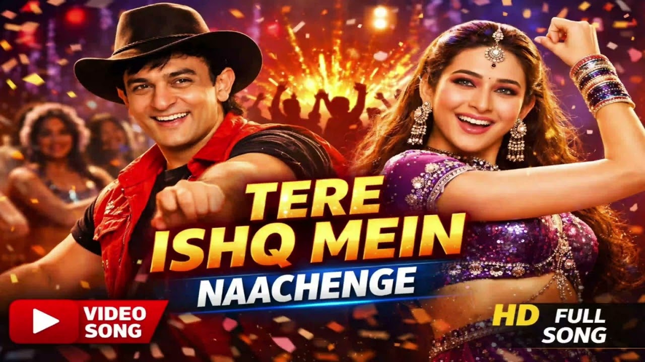 Tere Ishq Mein Naachenge Lyrical | Aamir Khan, Karisma Kapoor | Kumar Sanu | Raja | 90's Song