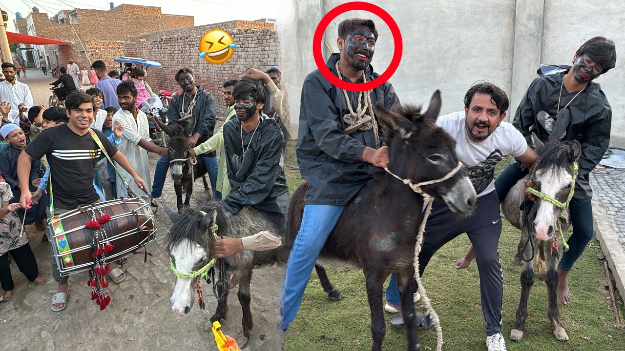 Choro Ka Moo Kala Kr Ky Donkey Ride Krwa Di 🤬