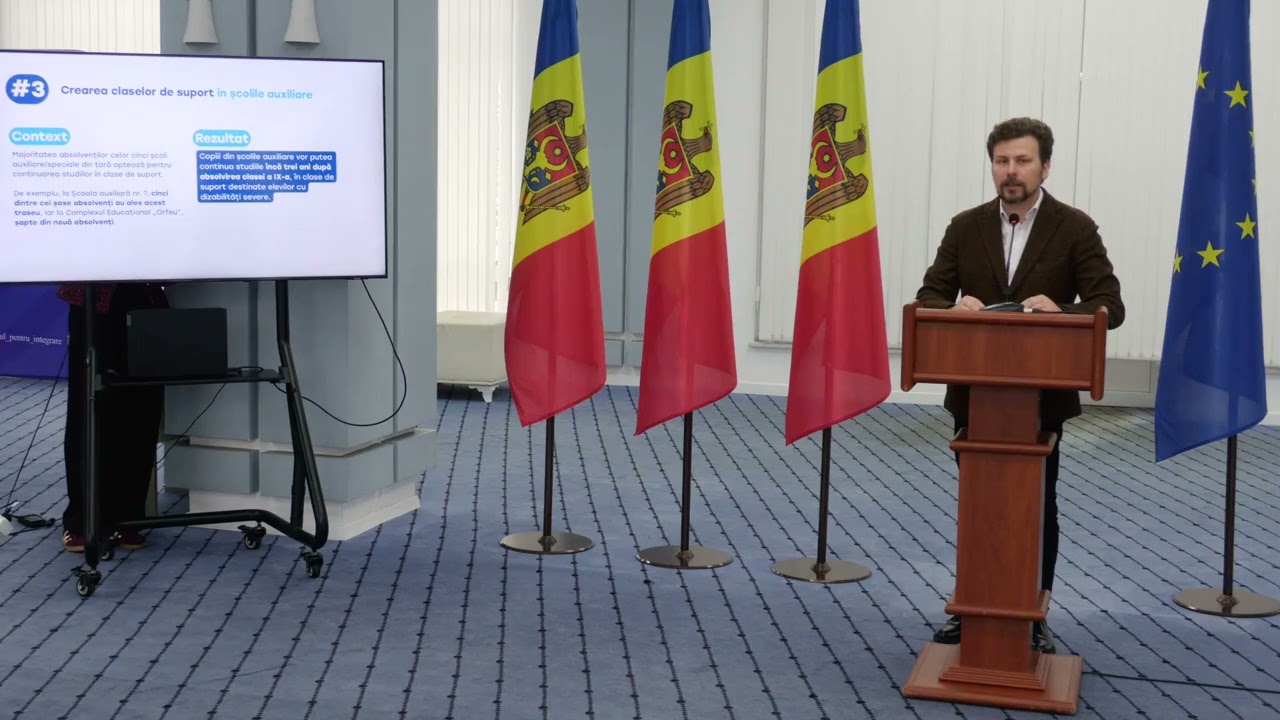 Conferința ministrului Dan Perciun privind modificările propuse de minister la Codul Educației
