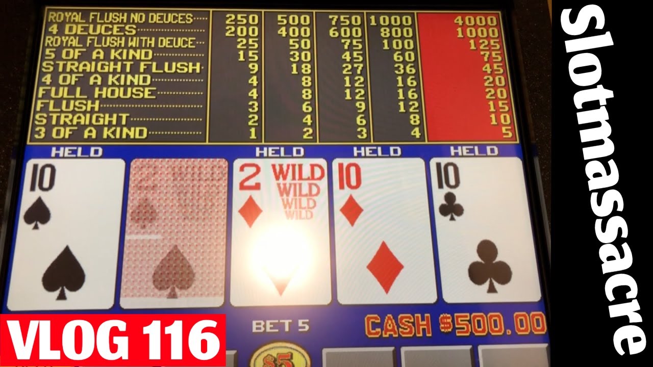 Видеопокер High Limit Deuces Wild, видеоблог 116