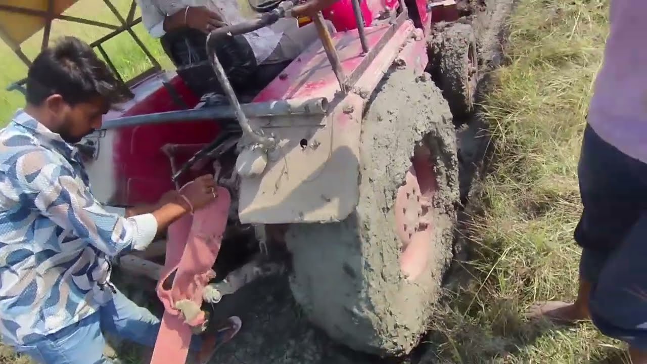 जहाज की हालात खराब 😱😲 🚨 आज बचा पाएंगे टाइगर को? | Mahindra 275 Mud Rescue 😱 tractor cartoon video 