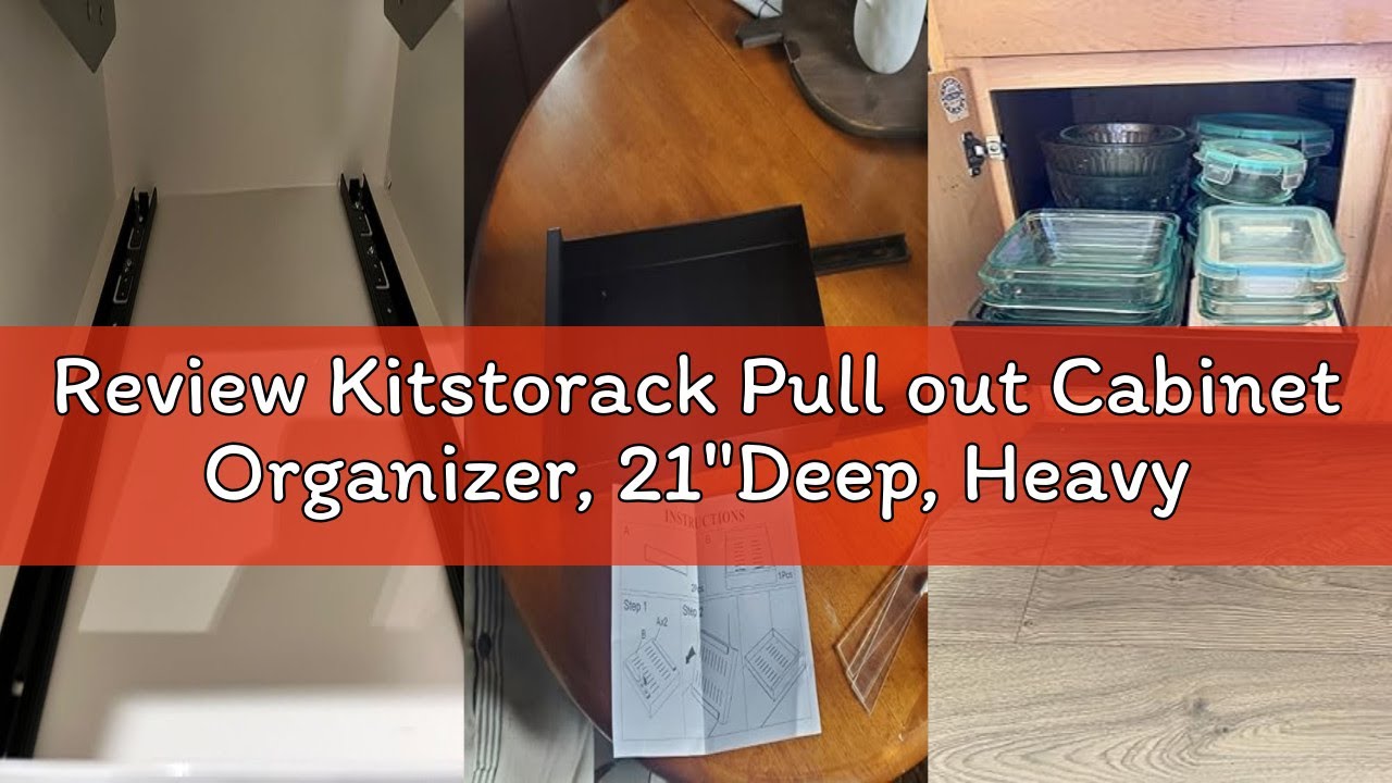 Review Kitstorack Pull out Cabinet Organizer, 21