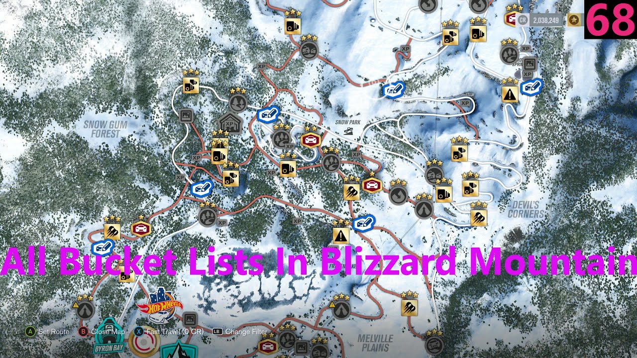 All Bucket Lists In Blizzard Mountain | Forza Horizon 3 | 68