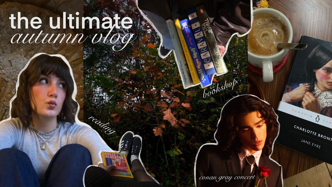 the ultimate autumn vlog 🍄🌙 book shopping, conan gray concert & reading