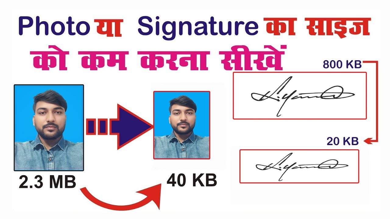 How To Resize Photo & Signature 2025 | फोटो और सिग्नेचर को कैसे Resize करेंरें