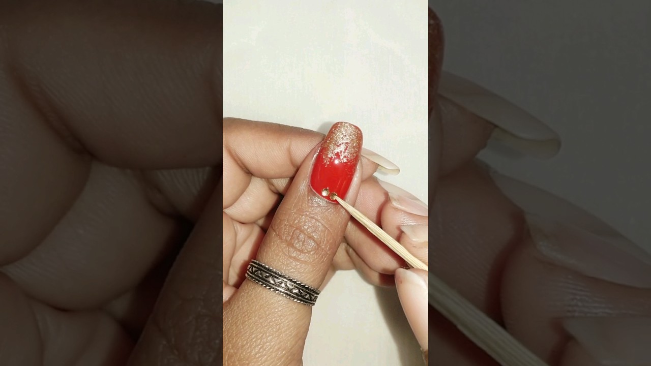 Easy party wear nail art idea at home 💅💅 #shorts #ytshort #nailart #trending #viral #tutorial #2024