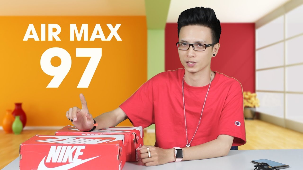 Mở hộp Nike Air Max 97 hai phiên bản : bản thường và bản ultra
