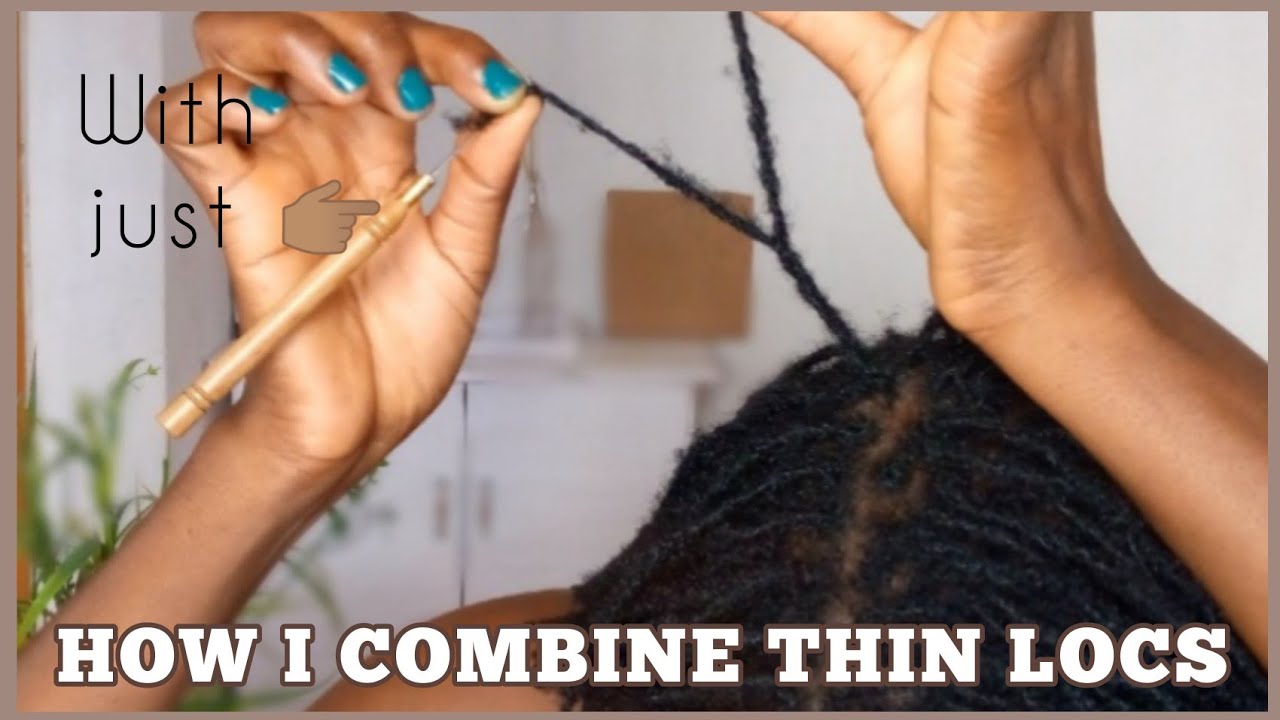 How I Combine my Thin Locs | tinylocs, loc journey.