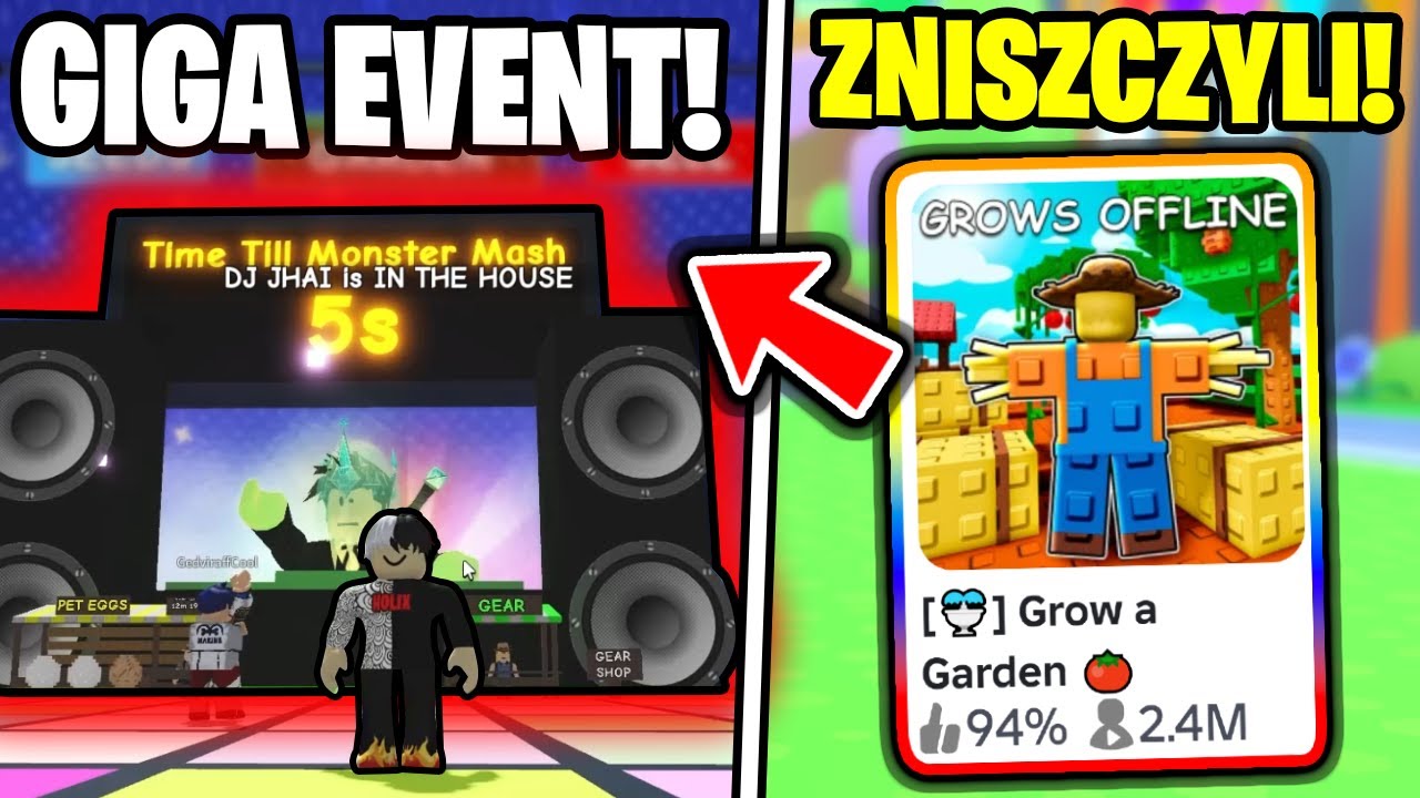 GROW A GARDEN ZNISZCZYŁO ROBLOXA 😱😱