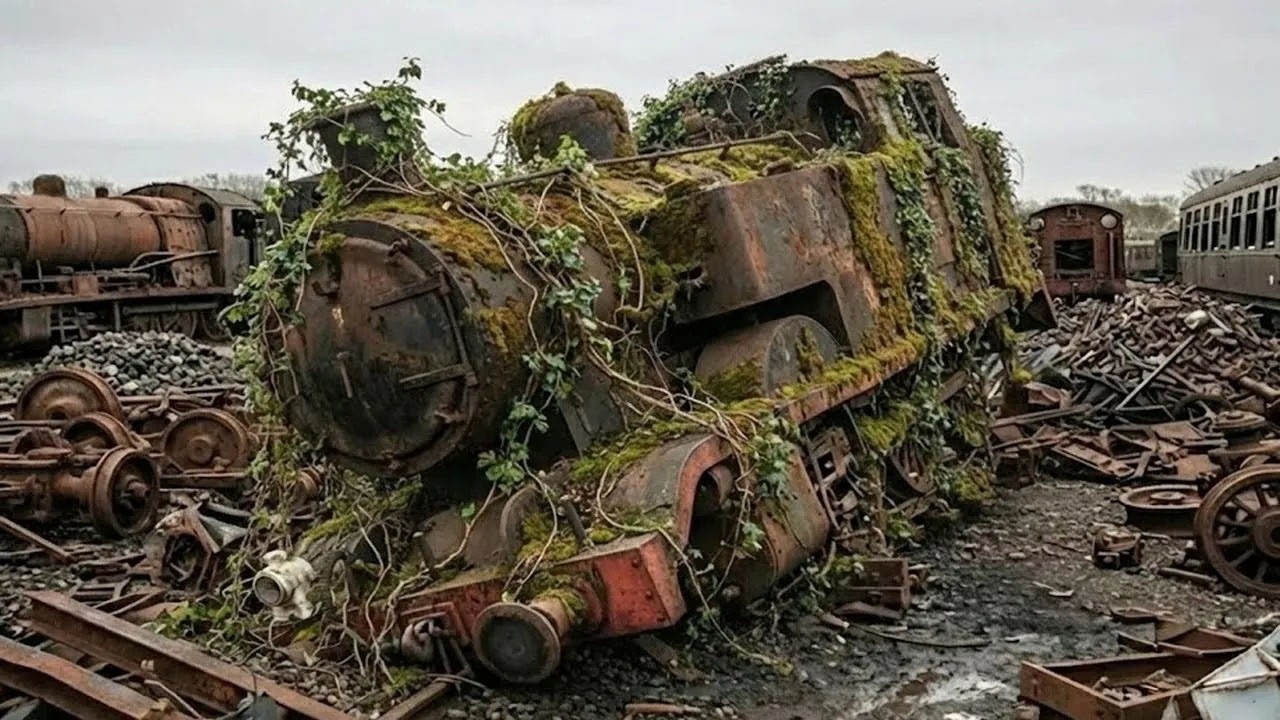 Resurrecting a Legend 1920s PRR K4 Locomotive Found Abandoned  Satisfying ASMR Restoration