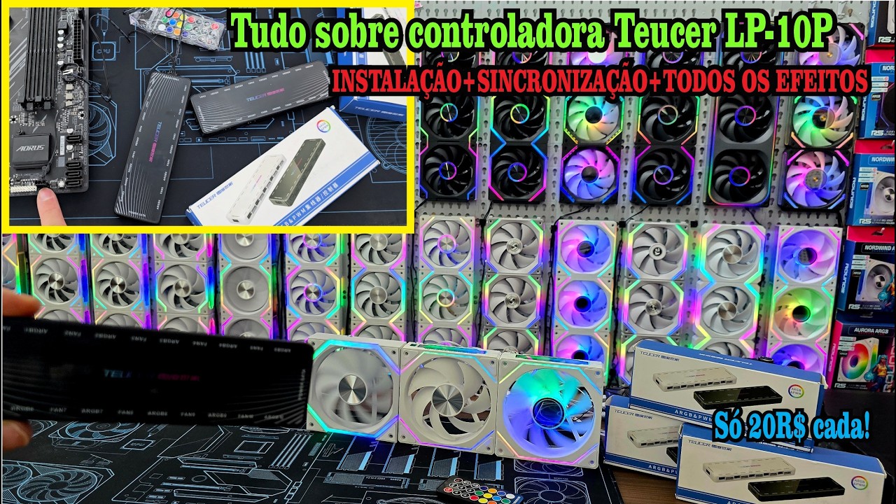 Controladora Teucer LP-10P | Instalação+Sincronização+TODOS os Efeitos aRGB