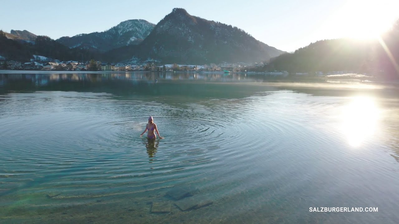 Winterbaden am Fuschlsee
