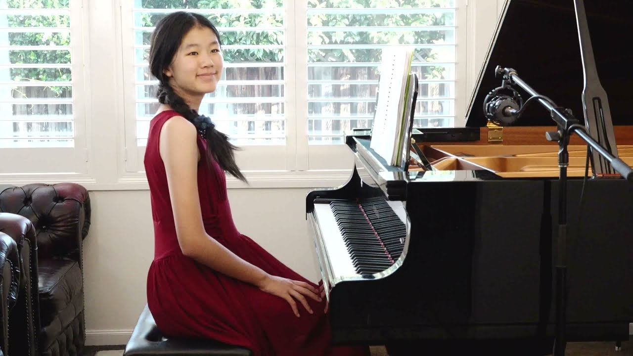 4k 天空の城ラピュタ 空から降ってきた少女 久石譲 Castle in the Sky Innocent Piano Solo Emily 月儿 12 岁