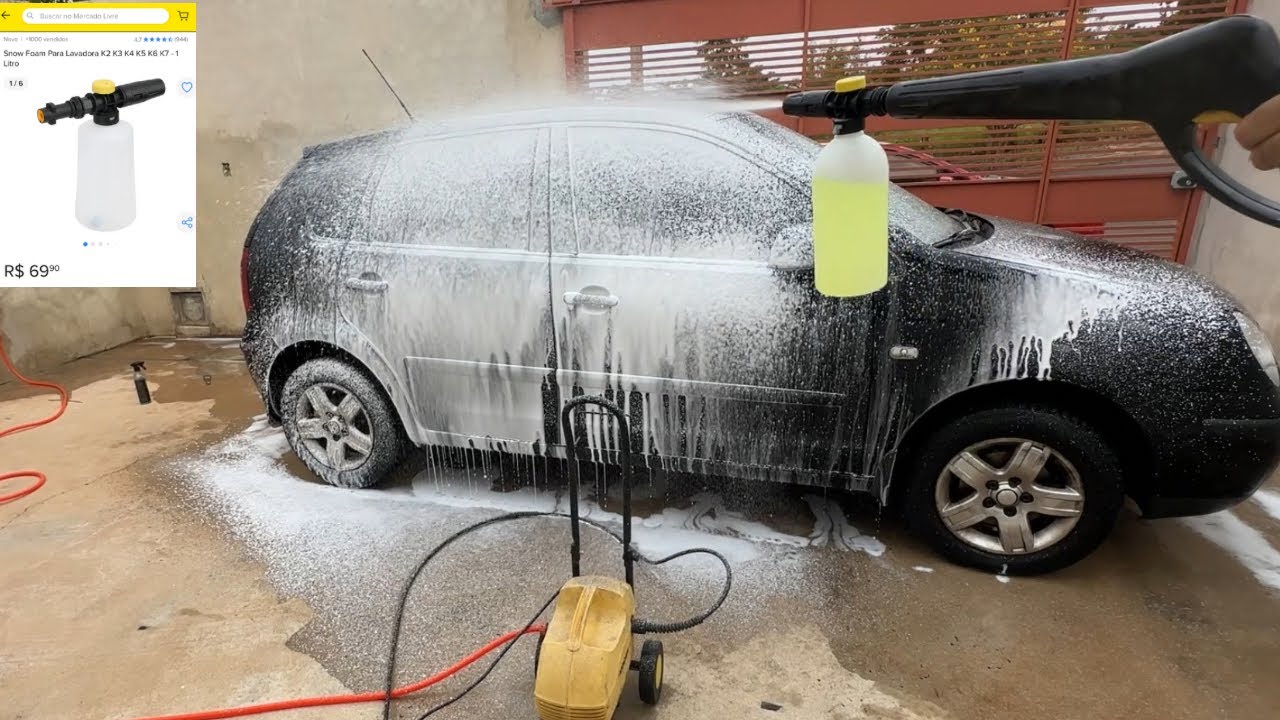 Lavando o Polo + teste Snow Foam barata do Mercado Livre