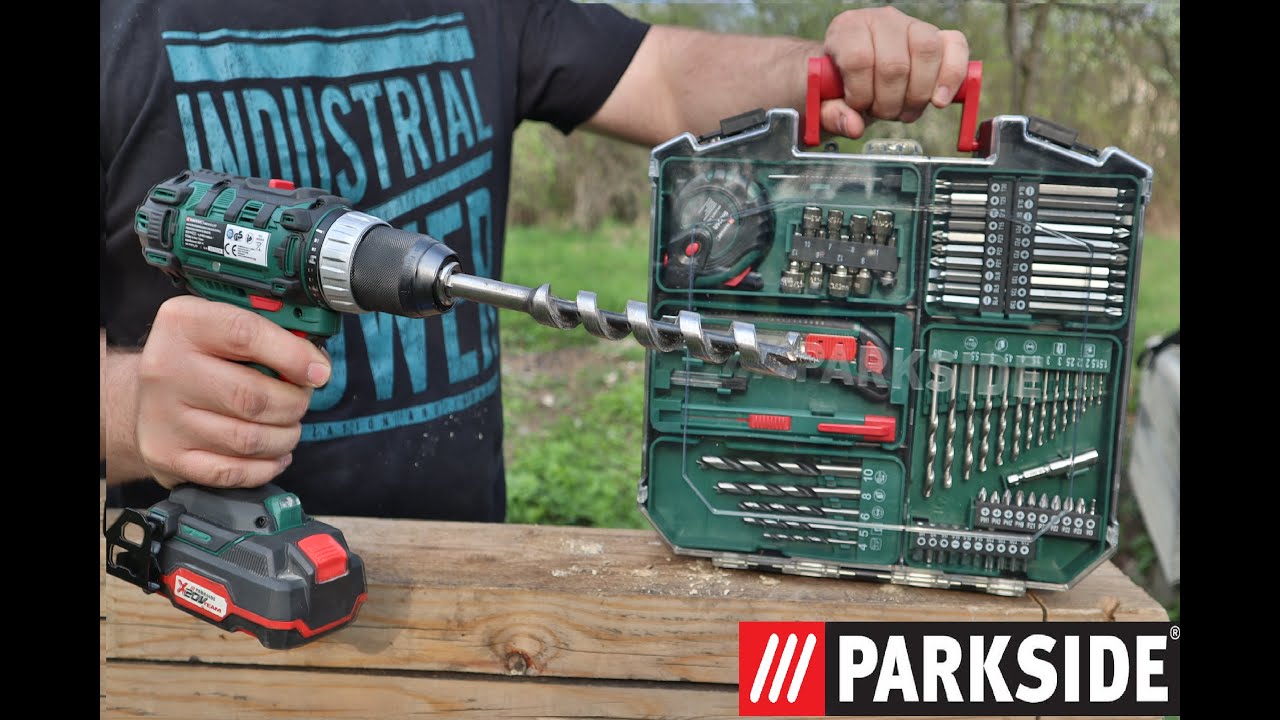 Wiertarko Wkrętarka PARKSIDE PABS 20 Li F7 Cały Zestaw