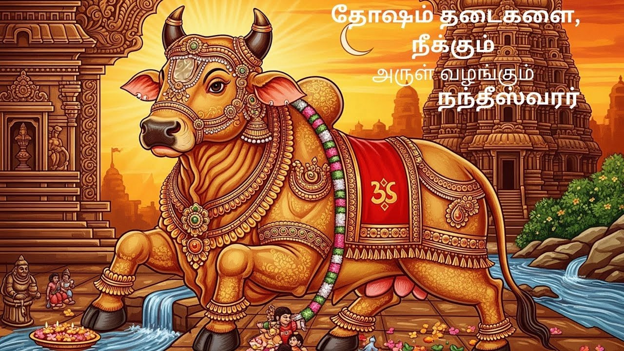 இன்று திங்கட்கிழமை கேட்க வேண்டிய, தோஷம் தடைகளை  நீக்கும் அருள் வழங்கும் நந்தீஸ்வரர்!