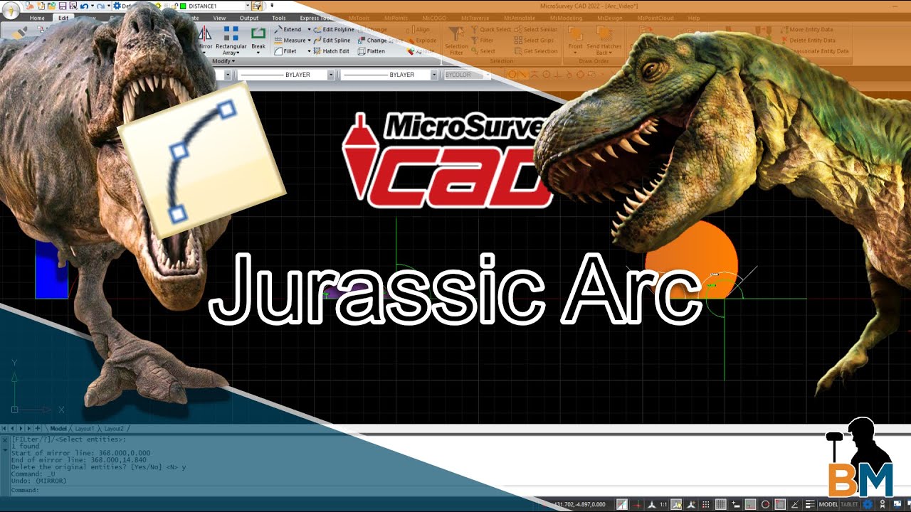 MicroSurvey CAD How to: Draw Basic Arcs | Bench Mark