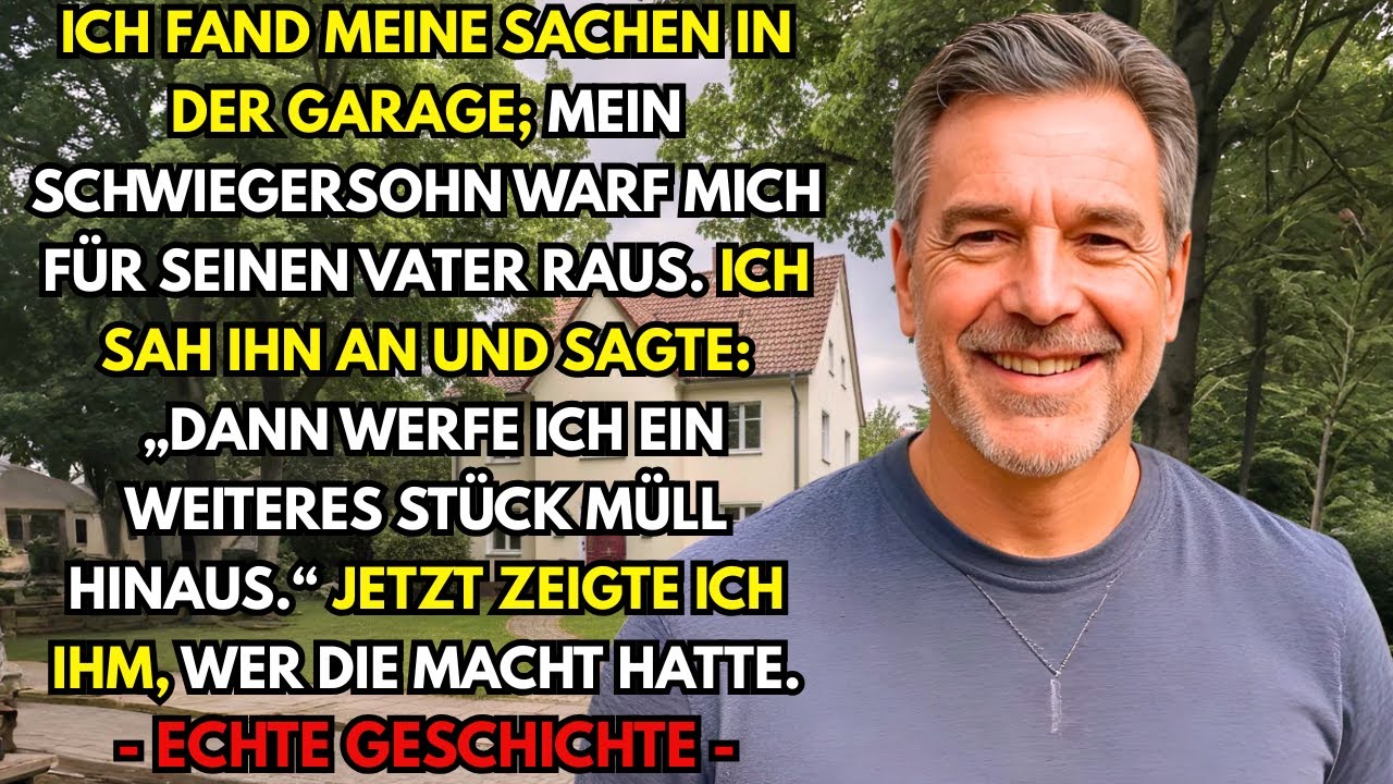 Schwiegersohn warf mein Zeug in die Garage, um seinen Vater in mein Zimmer zu holen. Er bereute es.
