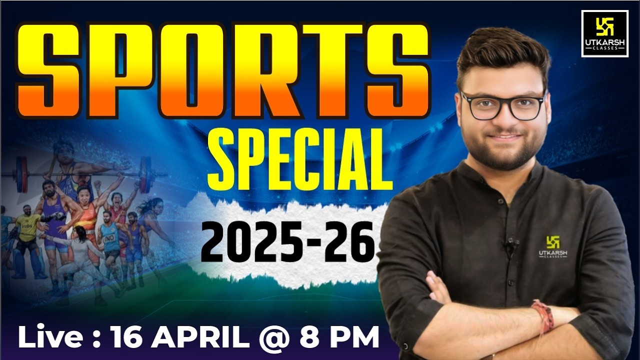 Sports Current Affairs 2025-26🏏 | Tiranga Batch | Kumar Gaurav Sir