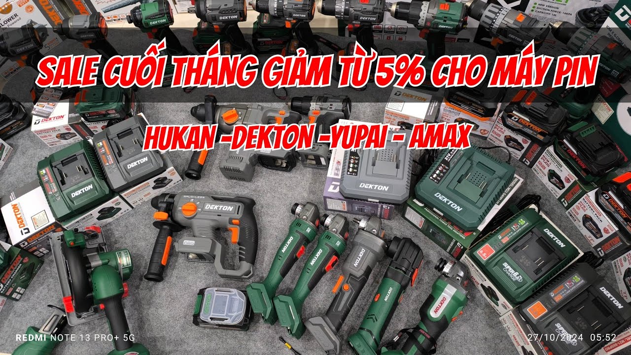 SALE CUỐI THÁNG , GIẢM GIÁ TỪ 5% - 30% CHO ĐƠN HÀNG TỪ 500K . MÁY KHOAN PIN , MÁY BẮN VÍT PIN