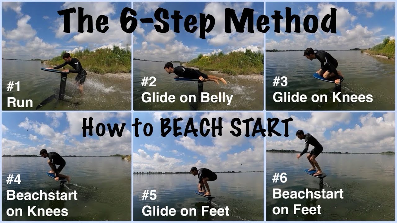 PUMP FOIL: Learning Beach Start with The 6-Step Method #pumpfoil #hydrofoil #surffoil #beachstart