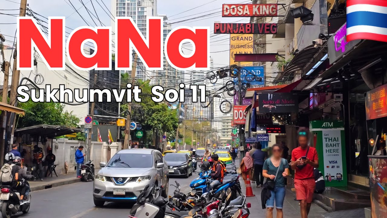 [4K UHD] Walk around Nana Area and Sukhumvit Soi 11 in Bangkok, Thailand