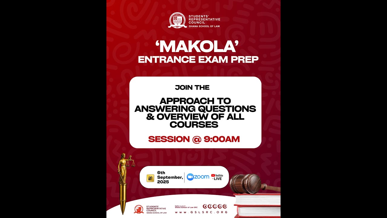 MAKOLA ENTRANCE EXAM PREP (APPROACH TO ANSWERING ALL QUESTIONS & OVERVIEW OF ALL COURSES)