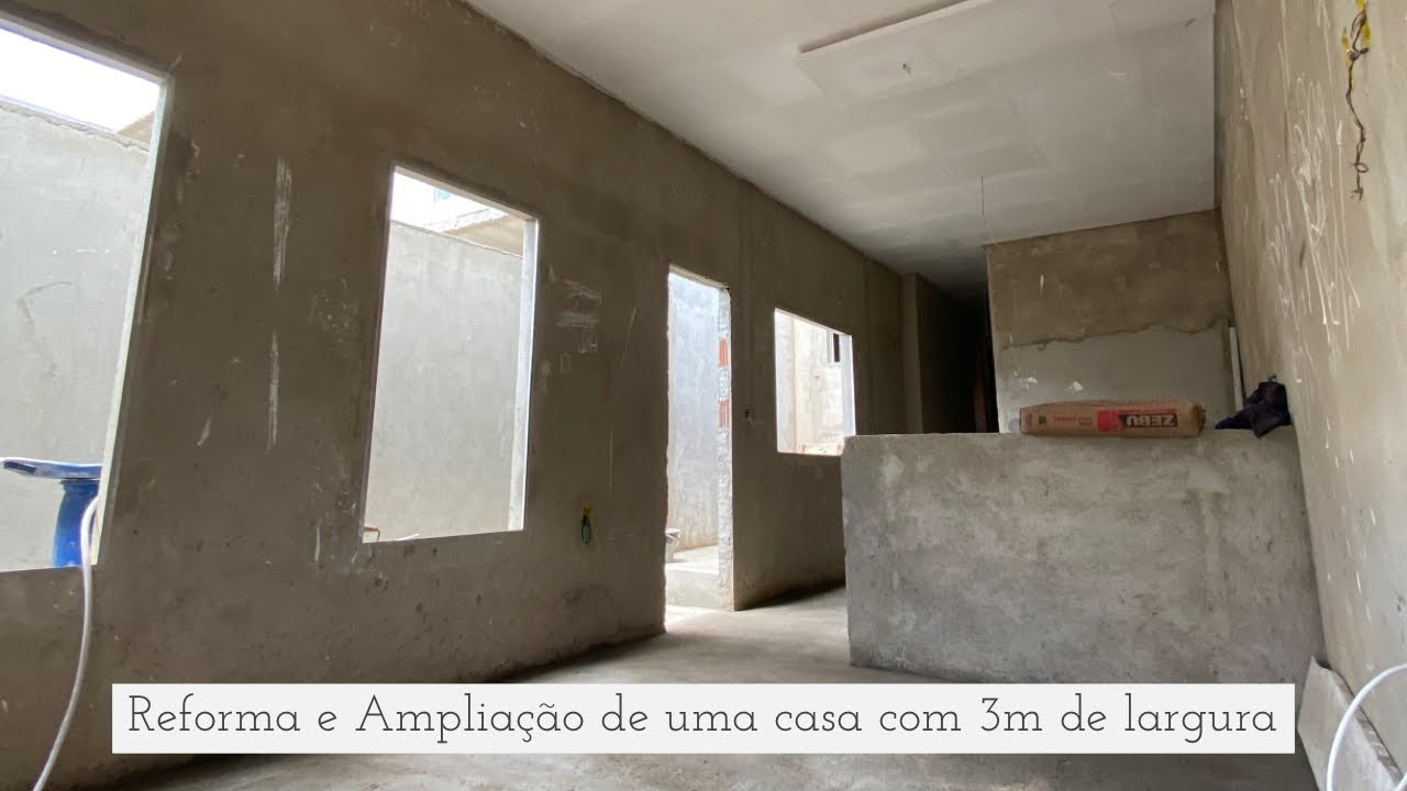Reforma e Ampliação de uma casa com 3m de largura