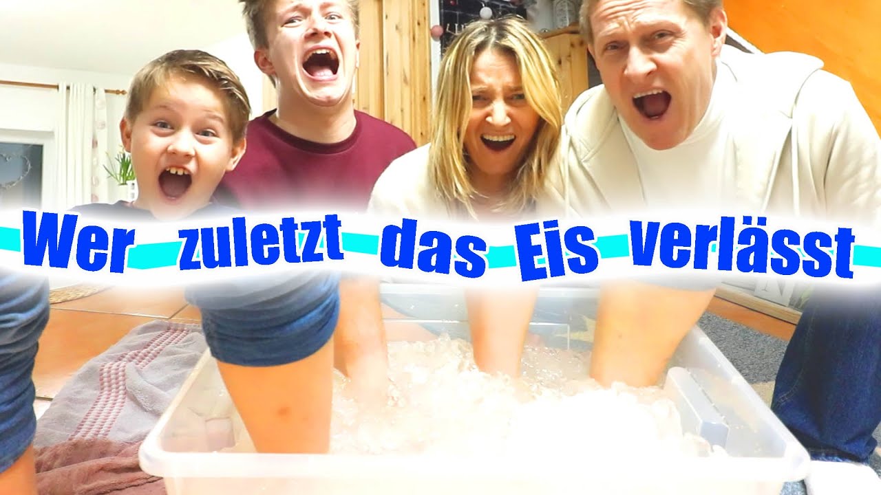 Wer zuletzt das Eis verlässt 🥶 Ice Bucket Challenge 🥶 TipTapTube UNCUT