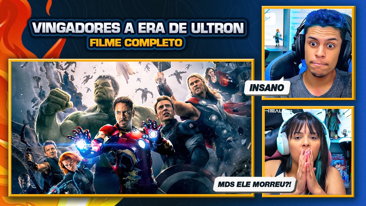 Vingadores: A Era de Ultron | FILME COMPLETO ✅ [Casal Jounin React] 🔥