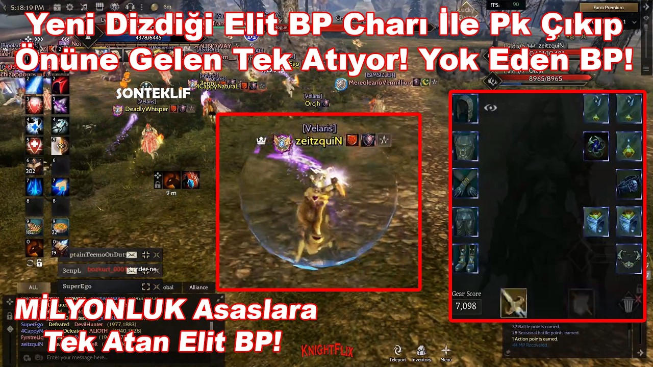 ZeitzquiN - Yeni Dizdiği Elit BP Charı İle MİLYONLUK Asaslara Tek Atıyor! Yok Eden BP! Rise Online