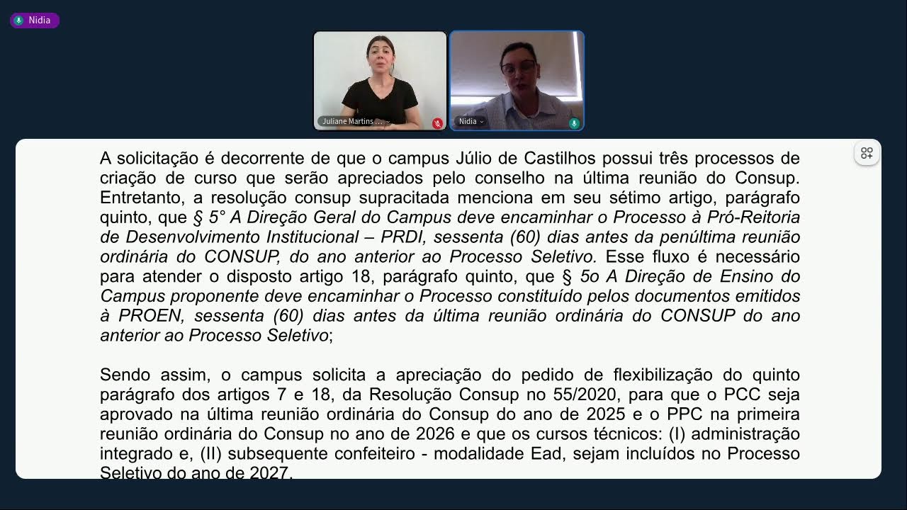 4ª Reunião Ordinária do Consup 2025