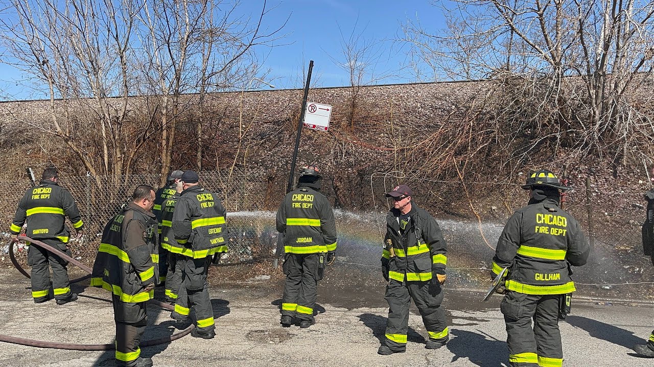 Chicago Fire Department rubbish fire response