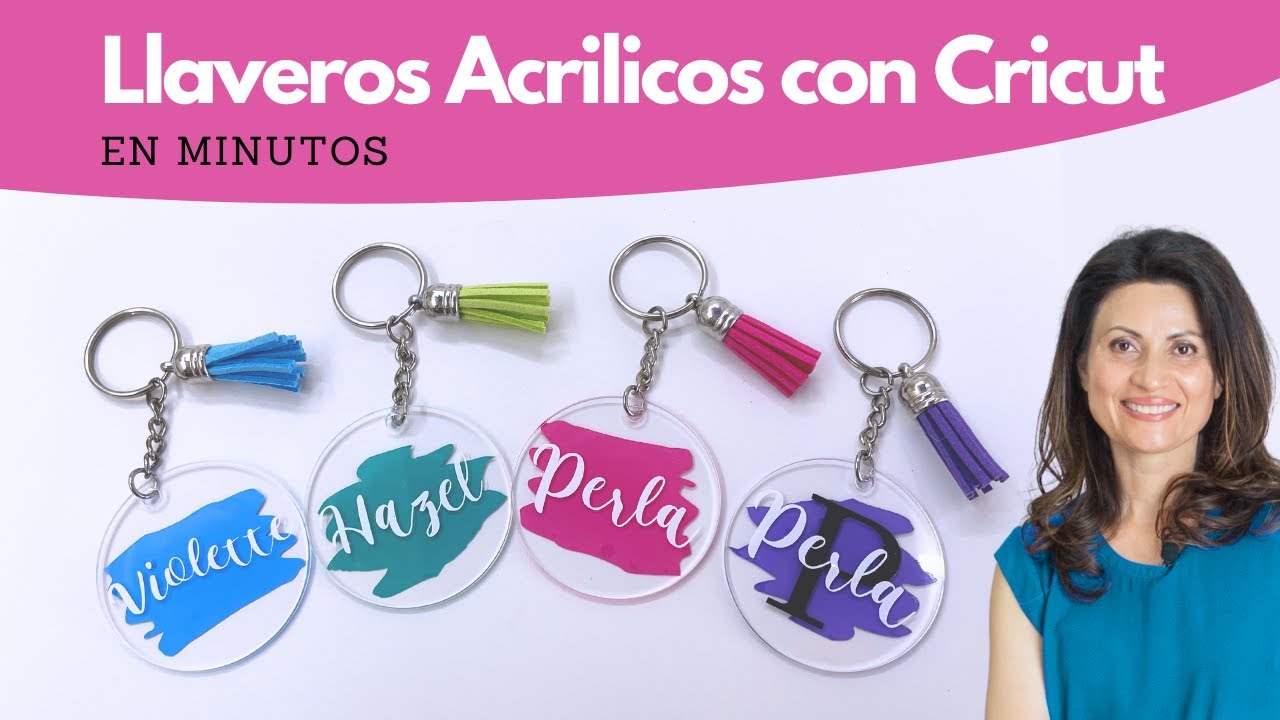 Llaveros Acrilicos Personalizados con Vinyl y Cricut {En minutos}