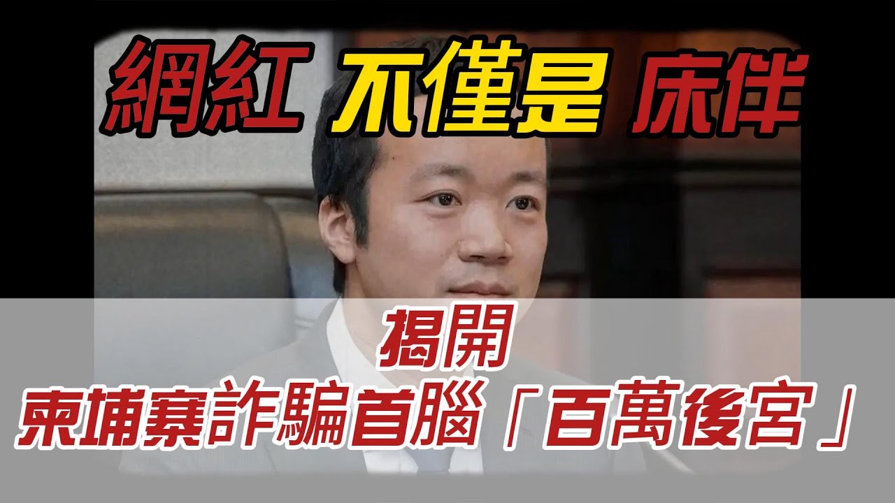 網紅不僅是床伴，更是「洗錢機器」？揭開柬埔寨詐騙首腦「百萬後宮」背後最噁心的商業邏輯！
