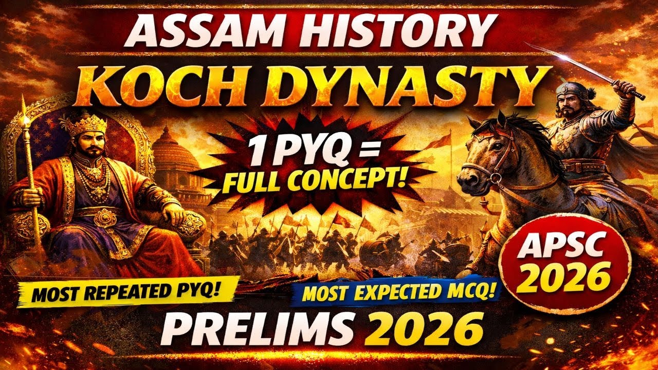 APSC EXAM 2026 | ASSAM HISTORY | MOST REPEATED & EXPECTED PYQ | FULL CONCEPT |  PRELIMS 2026