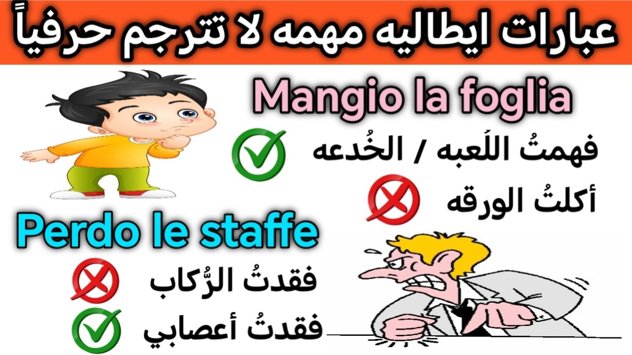 تعلم عبارات يوميه مهمه جدا باللغه الإيطاليه 🇮🇹 تعلم اللغه الايطاليه للمبتدئين من الصفر 🇮🇹