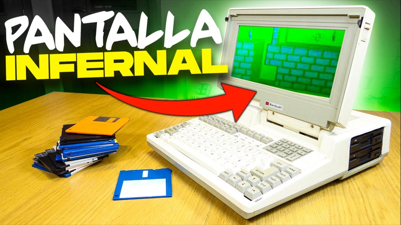 La INCREIBLE historia del ordenador portátil de 1987 con la pantalla INFERNAL