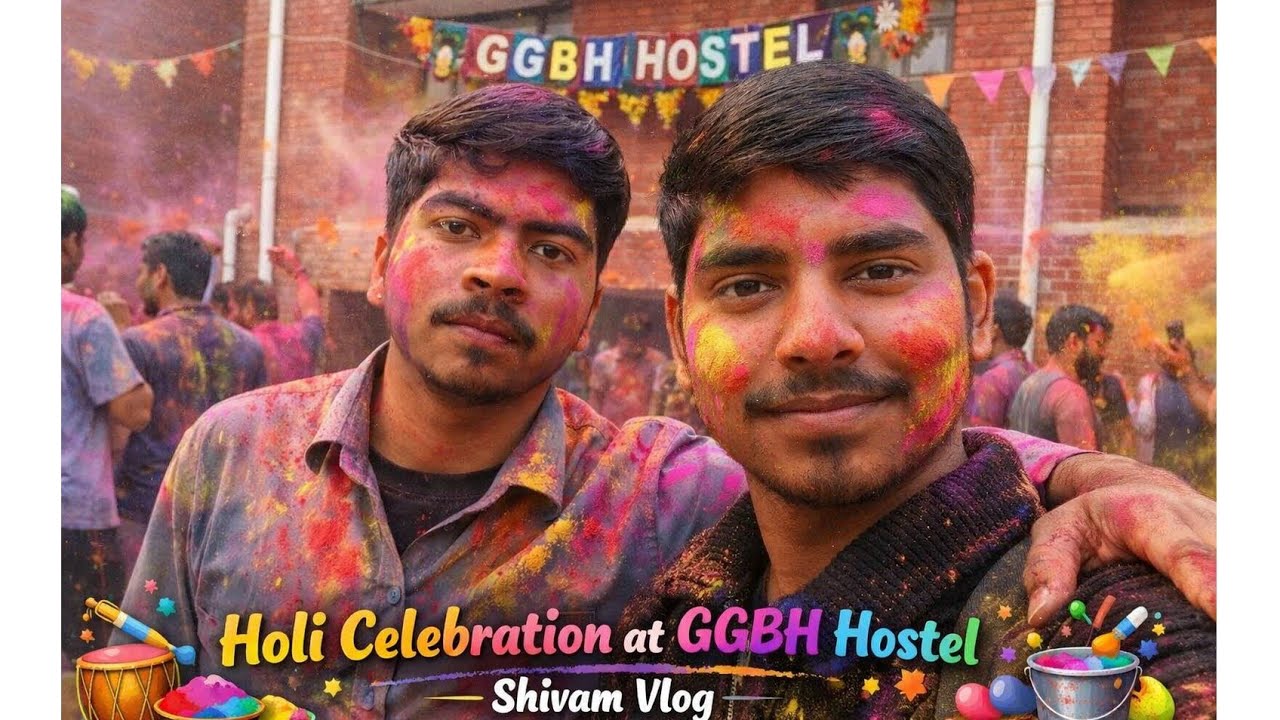 This is #vlog for Pre  Holi in my Hostel 🏢 GGBH (2026)