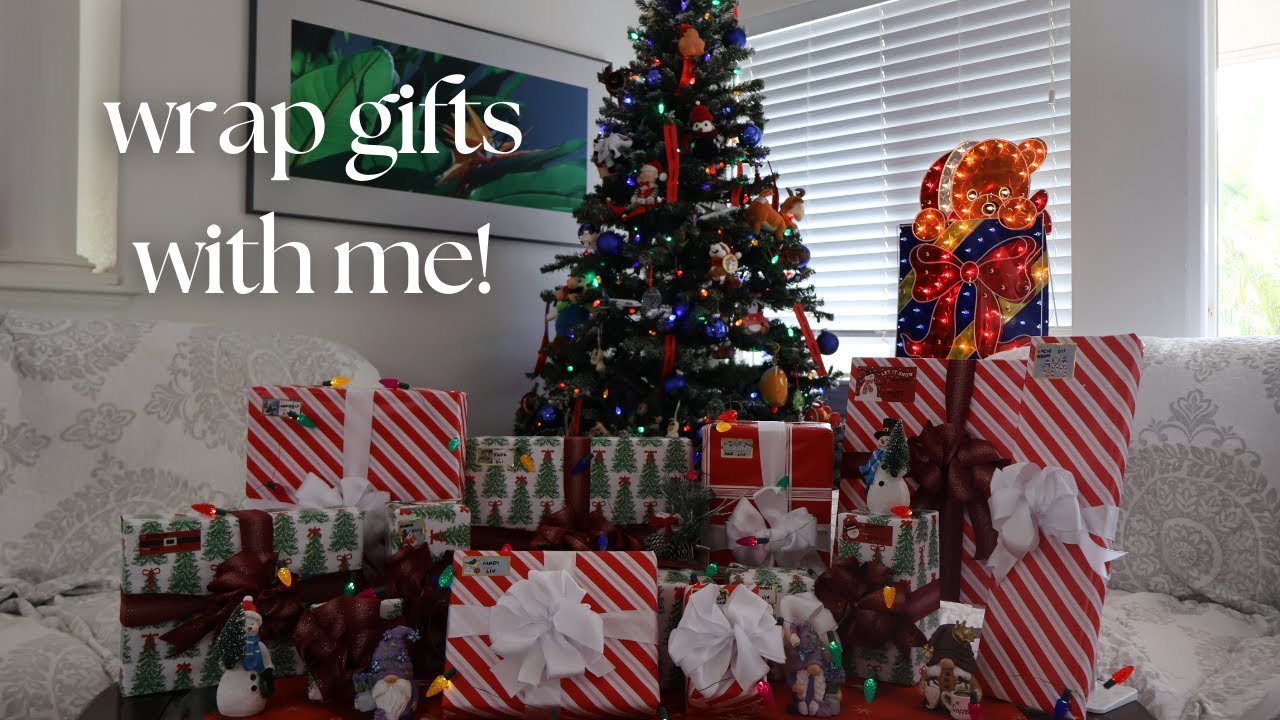 wrapping christmas presents 🎄 | cozy gift wrapping vlog + chit chat