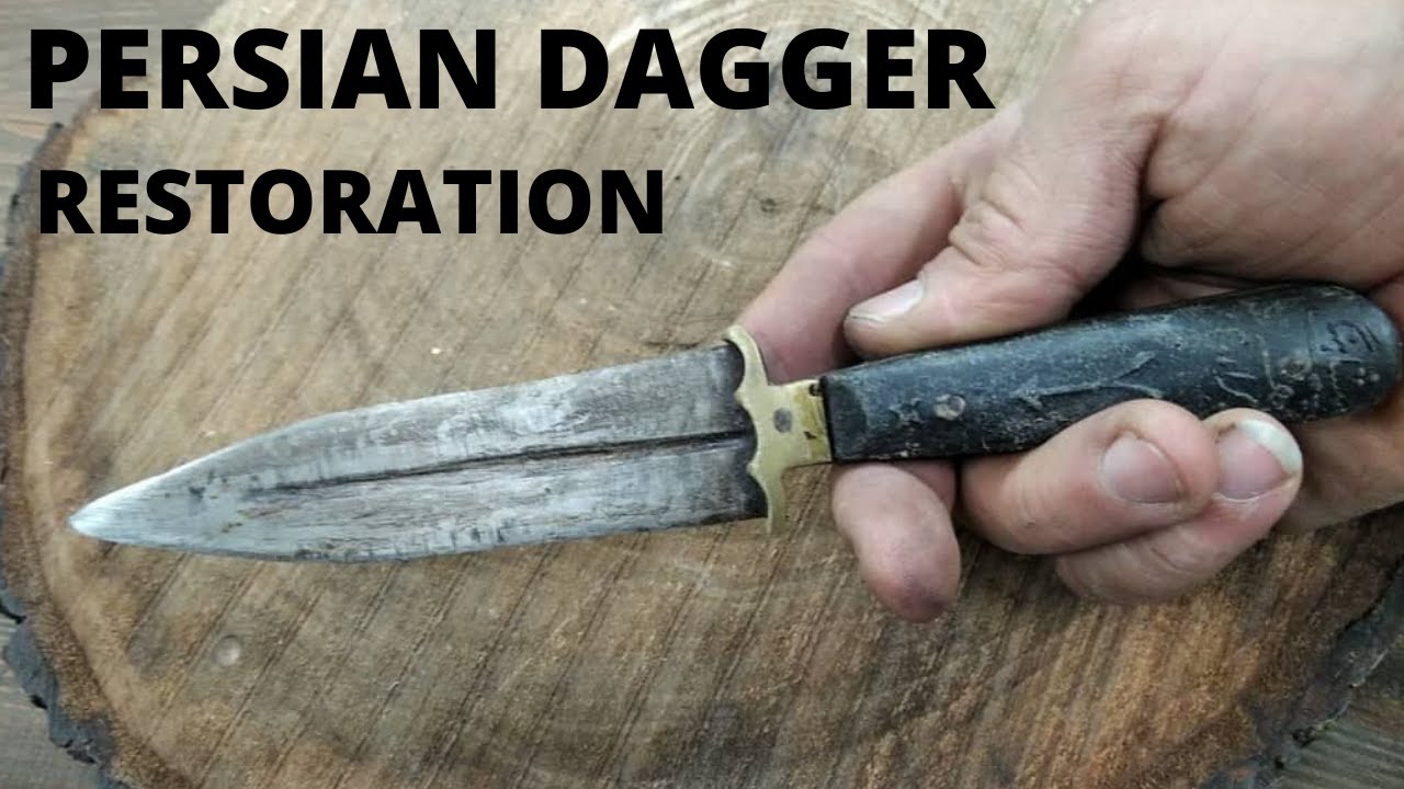 VERY OLD PERSIAN DAGGER RESTORATION