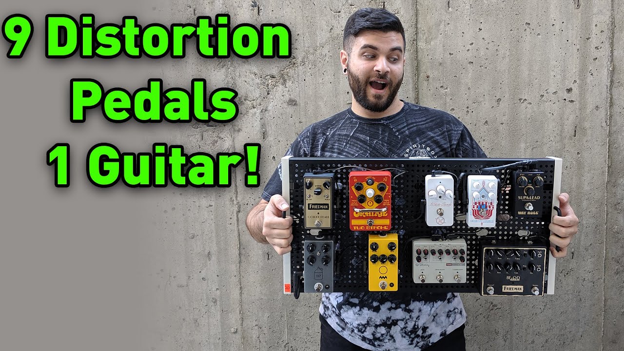 9 Overdrive Pedals, 1 Guitar! (From The World's Largest Pedalboard)