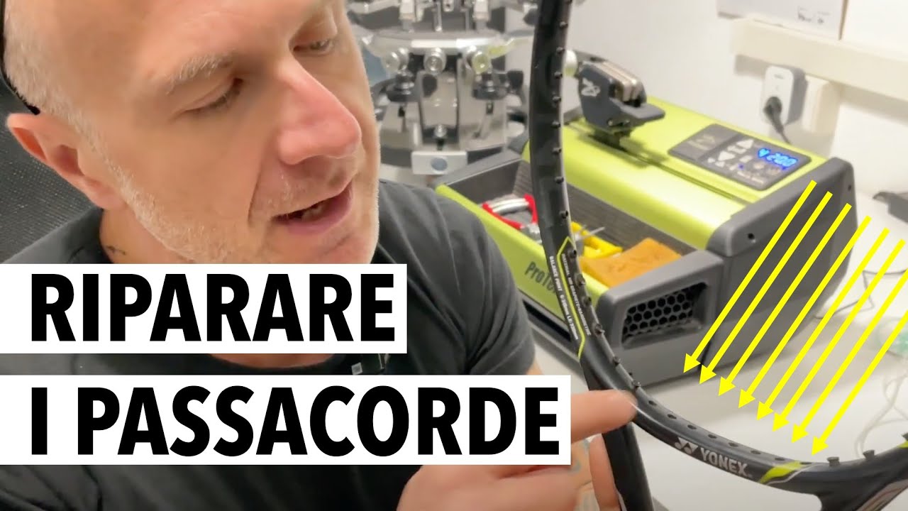 Sostituire i GROMMET 🔨 i passacorde della racchetta da tennis si rompono 🤕 come risolvere ⁉️