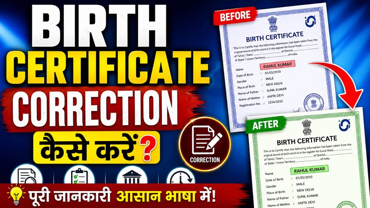 How To Correction Birth Certificate Online | Birth Certificate Correction Kaise Kare