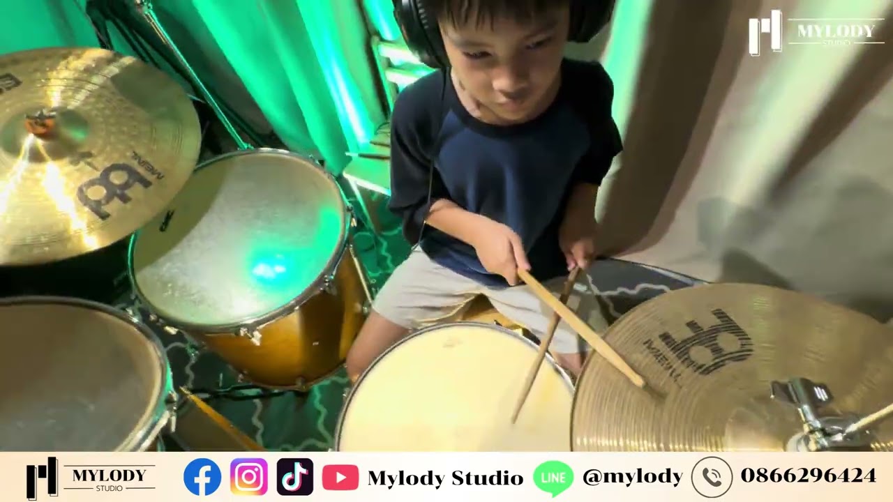Uptown Funk  Drum Cover by นาโน