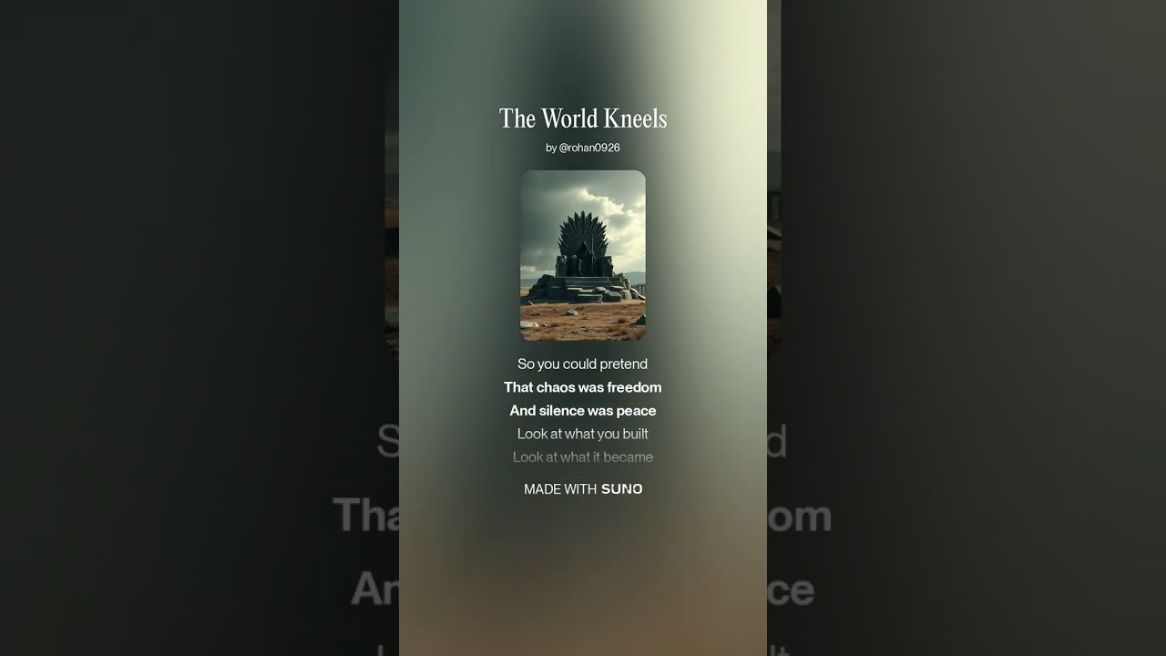 The World Kneels