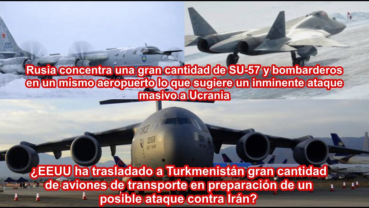 &iquest;Gran concentraci&oacute;n de cazas SU-57 en un mismo aeropuerto anuncian nuevo ataque masivo a Ucrania?