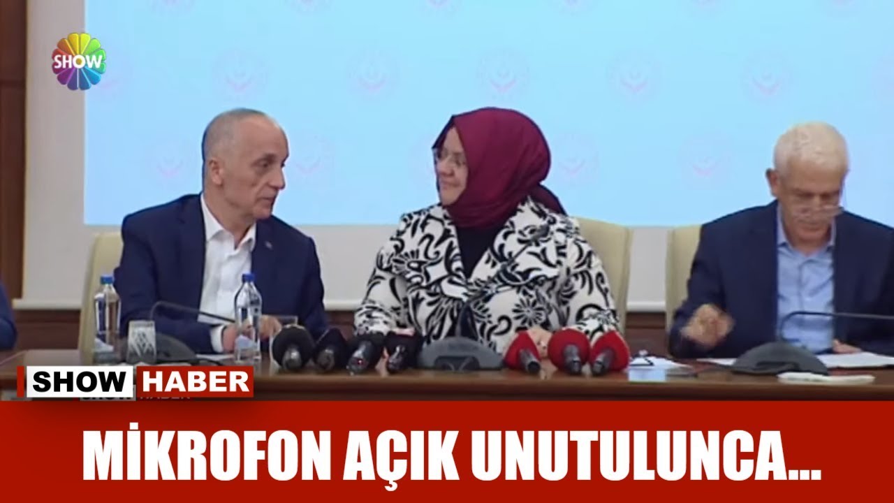 Mikrofon açık unutulunca...