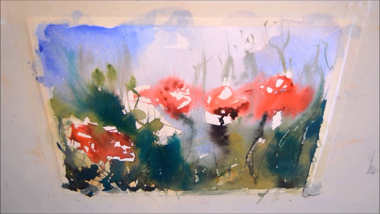 How to Paint a Watercolor Landscape Demo 